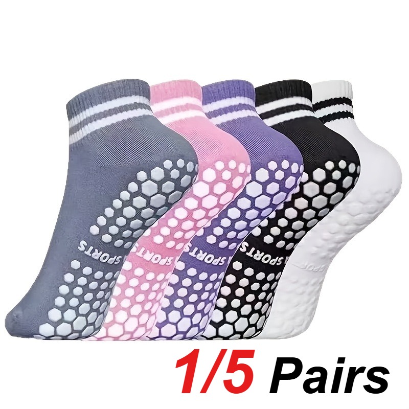 Medias Para Pilates Y Yoga - 1/5 par de calcetines de silicona