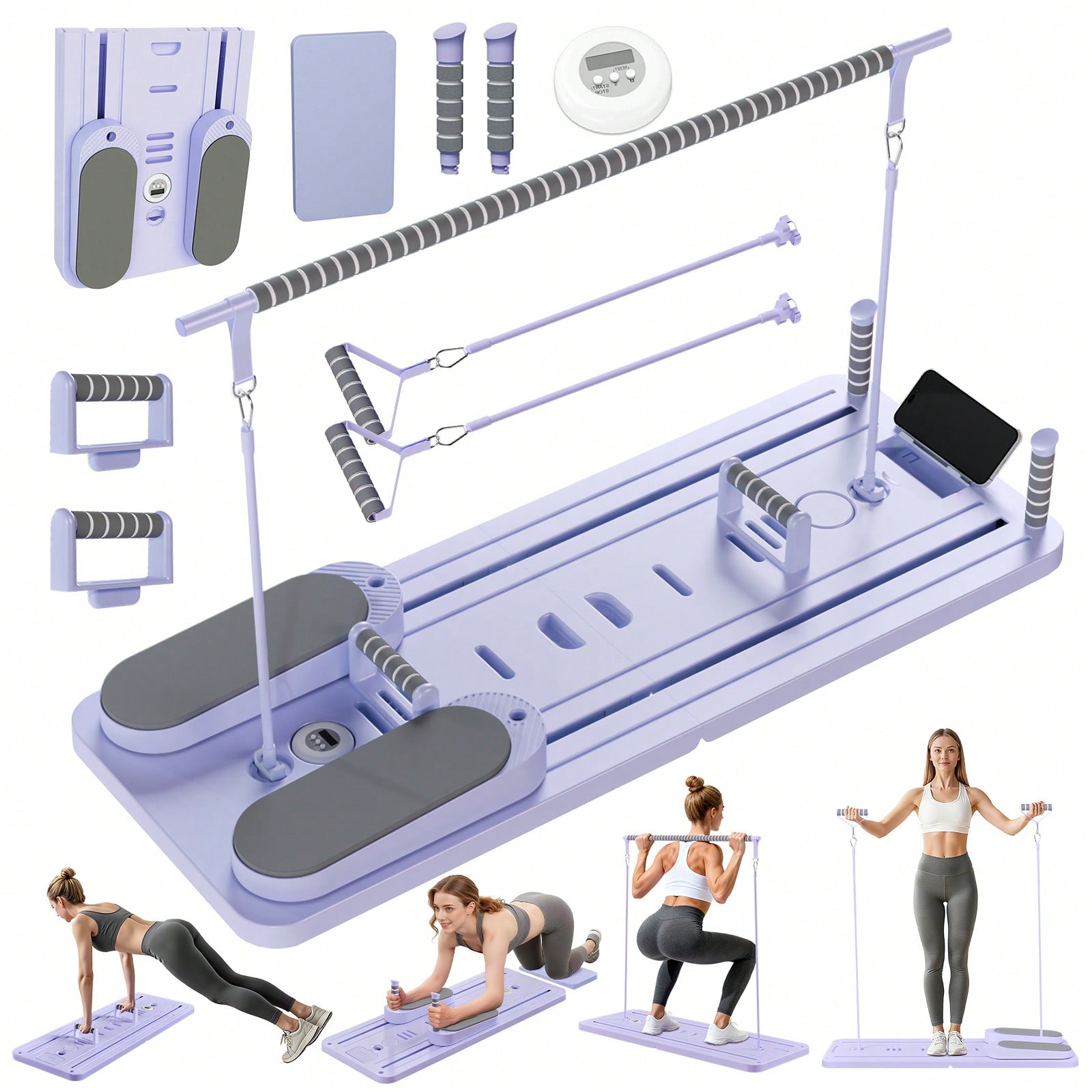 Reformer de Pilates con Barra, - Pilates & Yoga Vida reseña y precio
