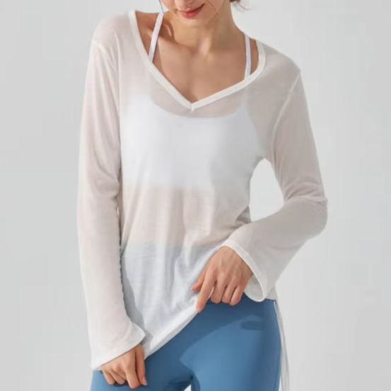 Camiseta deportiva de manga la - Pilate Yoga Workout reseña y precio