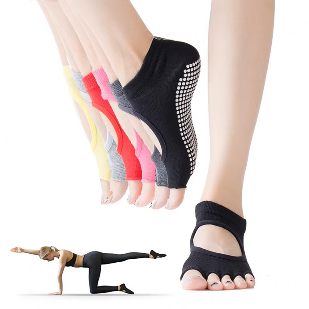 Calcetines de yoga sin espalda - Medias Para Pilates Y Yoga reseña y precio