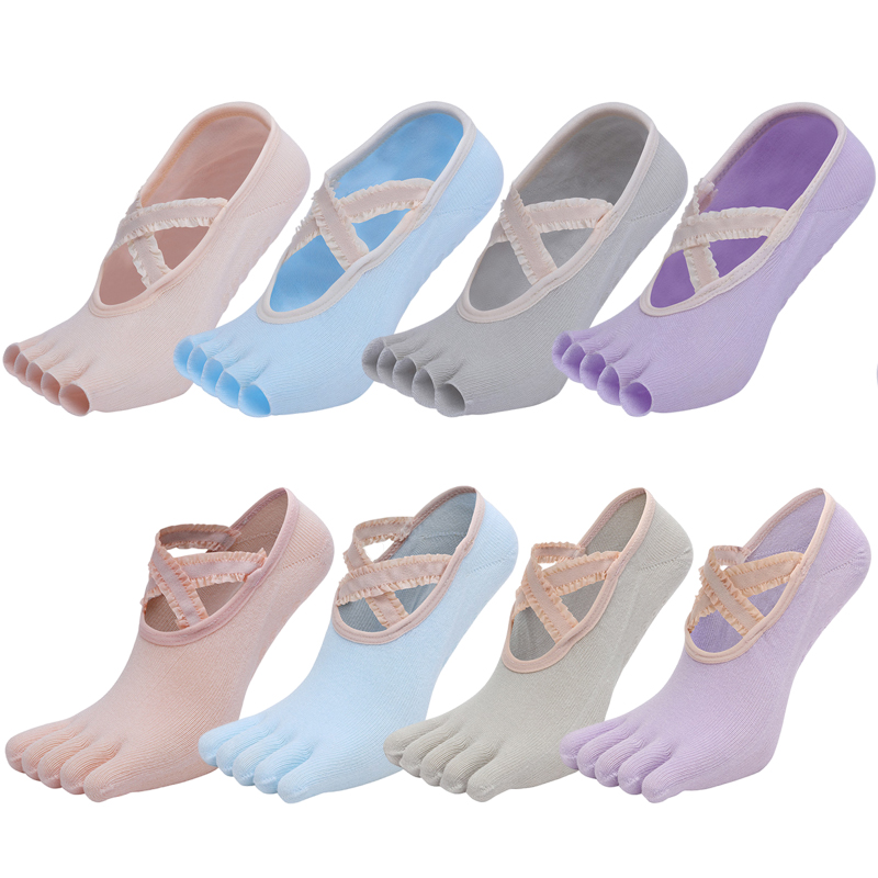 Calcetines de Yoga de cinco de - Pilate Yoga Workout reseña y precio
